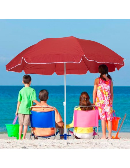 SOMBRILLA DE PLAYA PLEGABLE ALTO 2M