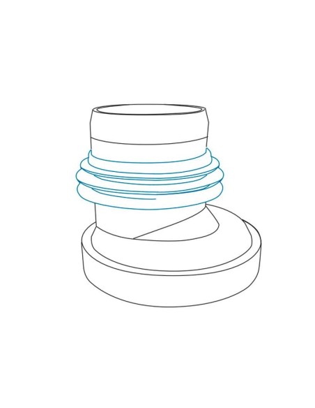 GOMA MANGUITO / JUNTA LABIADA INODORO INFERIOR ESTRIADA