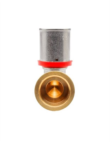 CODO HEMBRA 90º MULTICAPA PRESS TIPO U-ROJO - Ø20X1/2"