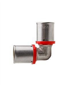 CODO 90º MULTICAPA PRESS TIPO U-ROJO - Ø16X2,0