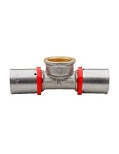 TE HEMBRA MULTICAPA PRESS TIPO U-ROJO - Ø20X1/2"