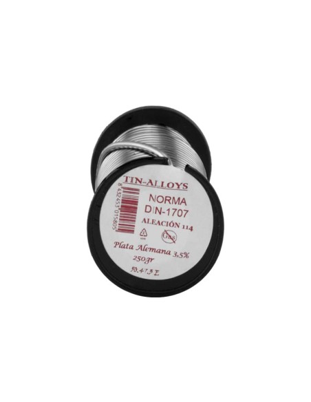 CARRETE ESTAÑO - PLATA ALEMANA 3,5% - 250GR