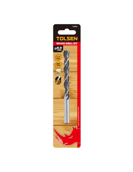 BROCA PARA MADERA TOLSEN - 9X125MM