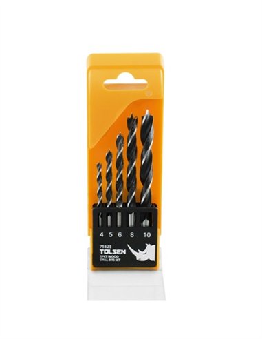 ESTUCHE 5 PZS BROCAS PARA MADERA TOLSEN
