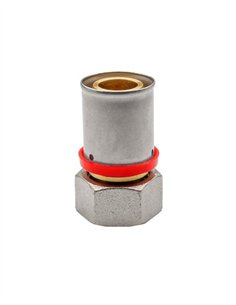 RACOR HEMBRA TUERCA MOVIL MULTICAPA PRESS TIPO U-ROJO - Ø20X1/2" 2
