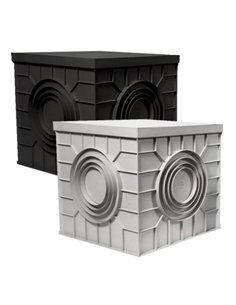 CAJA REGISTRO POLIPROPILENO - 400 X 400MM GRIS