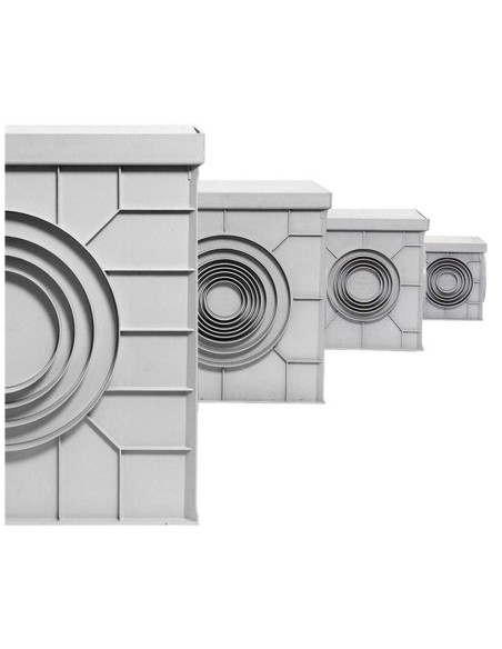 CAJA REGISTRO POLIPROPILENO - 400 X 400MM GRIS