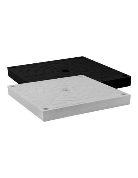 TAPA POLIPROPILENO - 200 X 200MM NEGRO