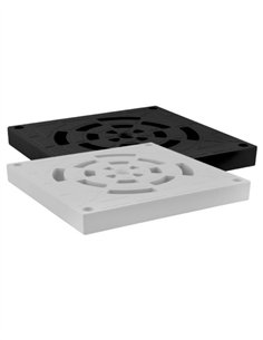 TAPA CALADA - 200 X 200MM GRIS