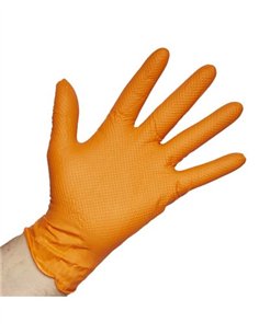 GUANTE NITRILO PROFESIONAL TACTO DIAMANTADO CAJA 50UDS - L