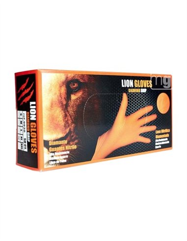 GUANTE NITRILO PROFESIONAL TACTO DIAMANTADO CAJA 50UDS - L