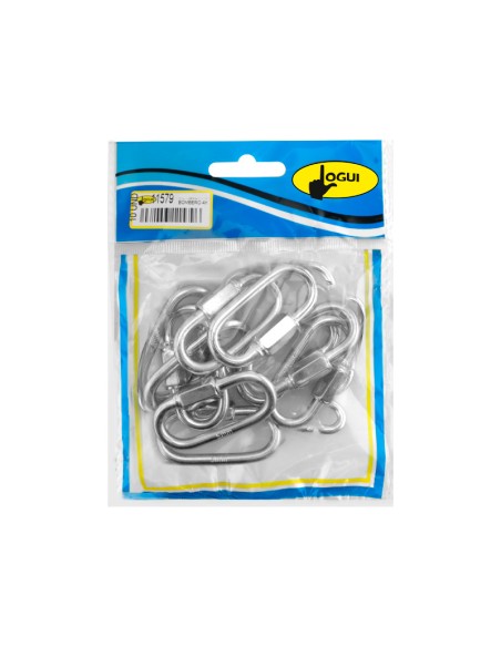 EMPALME ZINCADO CADENA 10 UDS - (d 5MM) (L 48MM) (A 23MM) (B 7MM)