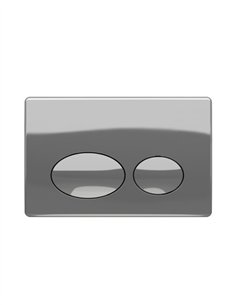 PLACA DE ACCIONAMIENTO DOBLE PULSADOR MECANICO - ABS BLANCO 2