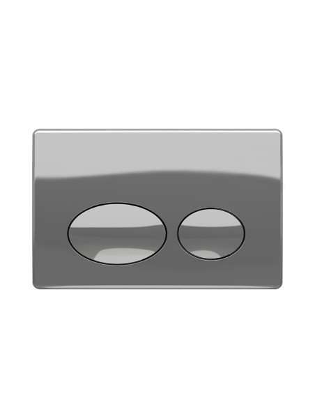 PLACA DE ACCIONAMIENTO DOBLE PULSADOR MECANICO - ABS BLANCO