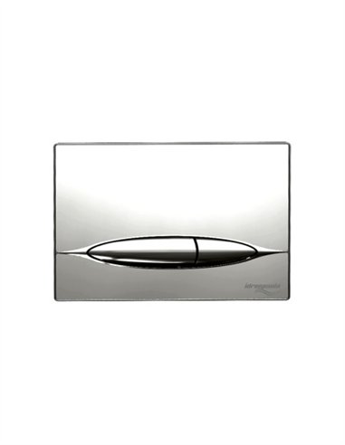 PLACA DE ACCIONAMIENTO DOBLE PULSADOR MECANICO - ABS BLANCO