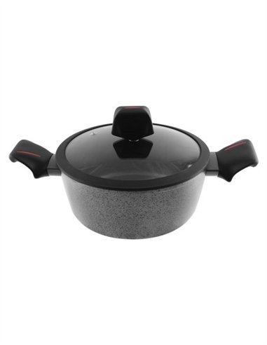 CACEROLA CON TAPA CRISTAL LAUXA HOME - 20MM