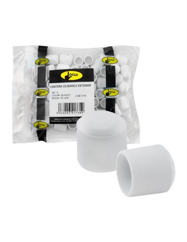 CONTERA EXTERIOR CÓNICA BLANCO - 12MM - 25UDS