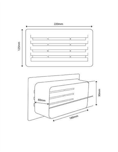 REJILLA EXTERIOR 180x90MM