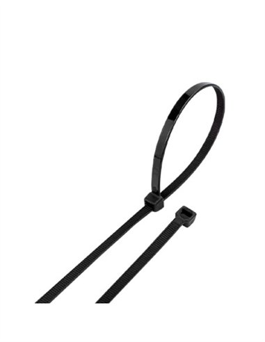 BOLSA DE BRIDAS 100 UNIDADES NEGRO - 2.5X200MM