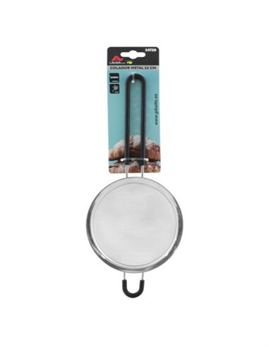 COLADOR METAL ACERO LAUXA HOME - 12CM