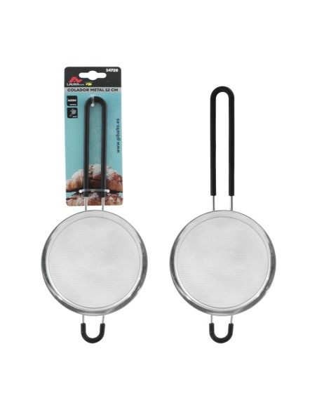 COLADOR METAL ACERO LAUXA HOME - 12CM