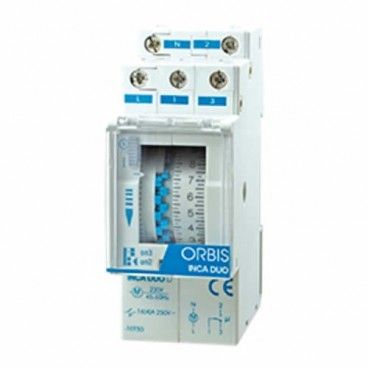 ÓRBIS OB330132 | Interruptor horário analógico de 24 horas INCA DUO D