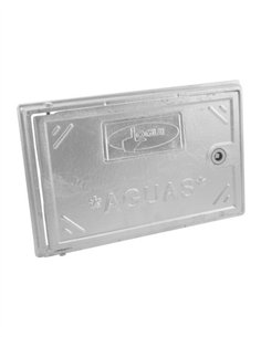 PUERTA EN ALUMINIO CON CERRADURA - 22X35CM 2