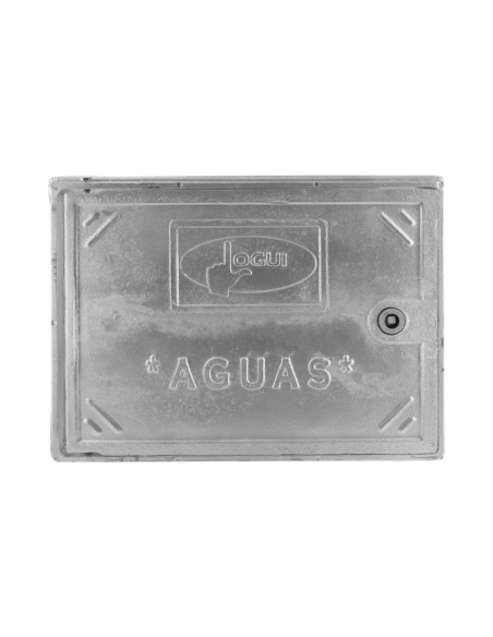 PUERTA EN ALUMINIO CON CERRADURA - 30X50CM