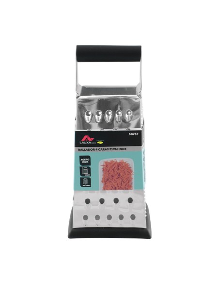 RALLADOR ACERO 21CM 4 CARAS LAUXA HOME