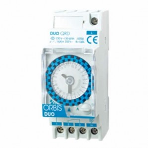 ÓRBIS OB292032 | Interruptor horário analógico semanal DUO QRD