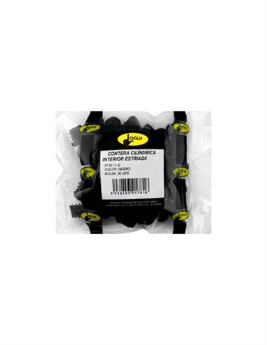 CONTERA INTERIOR REDONDA NEGRO - 16MM - 100UDS