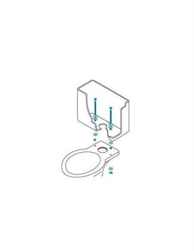 TORNILLOS TAZA CISTERNA BAJA M6 x 90 - HB