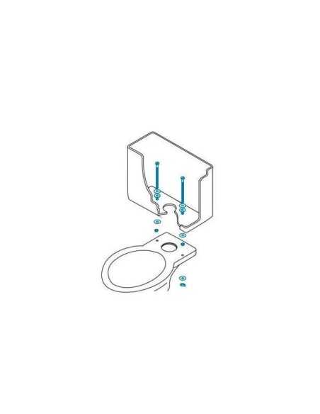 TORNILLOS TAZA CISTERNA BAJA M6 x 90 - HB