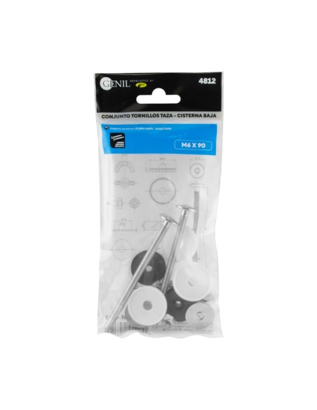 TORNILLOS TAZA CISTERNA BAJA M6 x 90 - HB