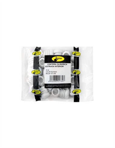 CONTERA INTERIOR REDONDA BLANCO - 18MM - 100UDS