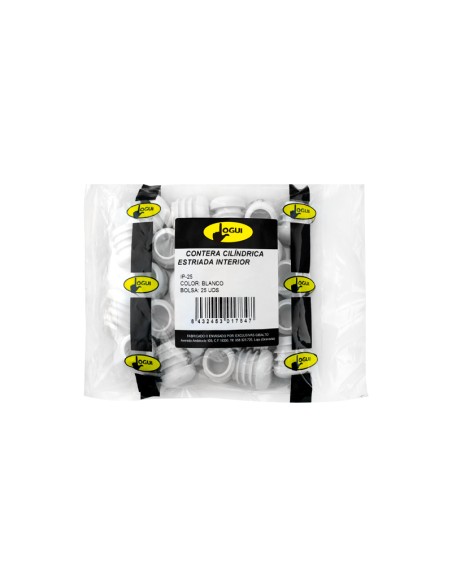 CONTERA INTERIOR REDONDA BLANCO - 18MM - 100UDS