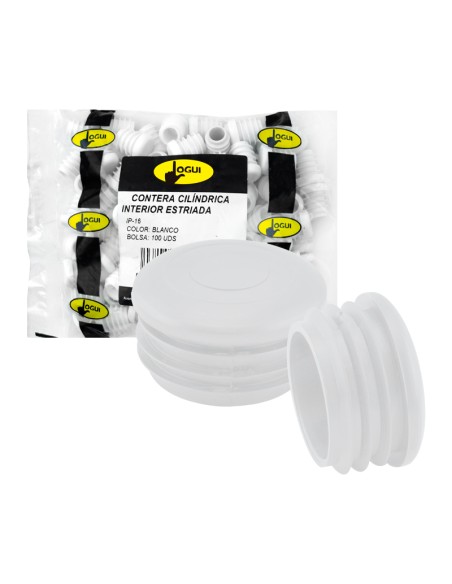 CONTERA INTERIOR REDONDA BLANCO - 20MM - 50UDS