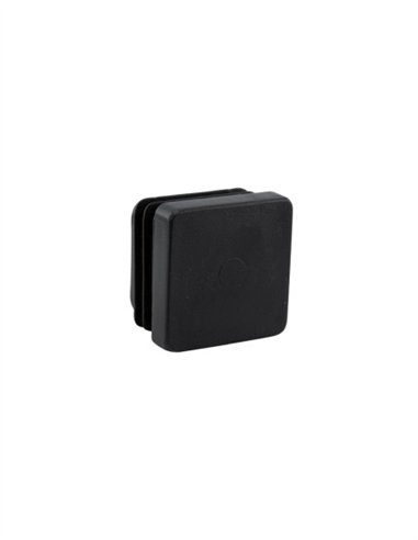 CONTERA INTERIOR CUADRADA NEGRO - 25MM - 25UDS