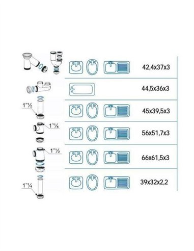 JUNTA PLANA - 44.5X36X3MM
