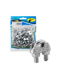 SUJETACABLES GALVANIZADO DIN 741 - N10 - 15UDS