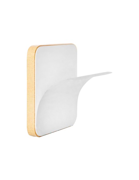 PERCHA MULTIFUNCIÓN ADHESIVA BAMBU + INOX LAUXA HOME - 5 X 5 CM / 1 COLGADOR