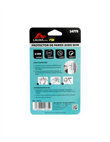 PROTECTOR DE PARED 2 UDS LAUXA HOME
