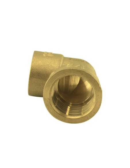CODO HEMBRA LATÓN SOLDAR-ROSCAR - 22MM - 1/2"