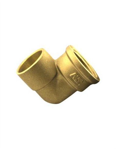 CODO HEMBRA LATÓN SOLDAR-ROSCAR - 22MM - 1/2"