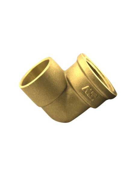 CODO HEMBRA LATÓN SOLDAR-ROSCAR - 18MM - 3/4"