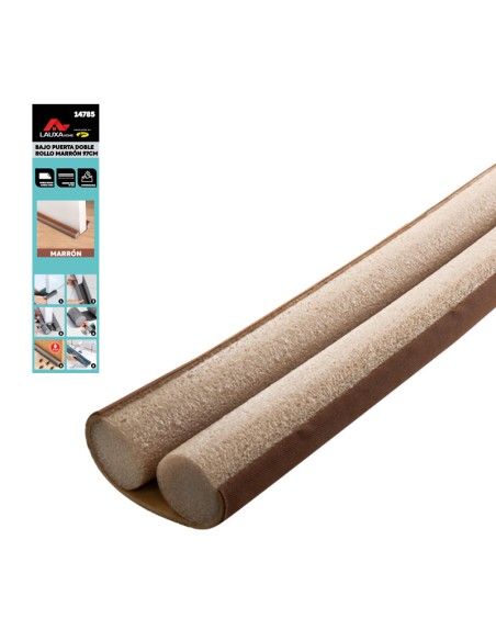 BAJO PUERTA DOBLE ROLLO AISLANTE 97CM - MARRON