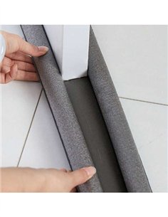 BAJO PUERTA DOBLE ROLLO AISLANTE 97CM - NEGRO 2