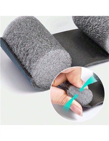 BAJO PUERTA DOBLE ROLLO AISLANTE 97CM - GRIS
