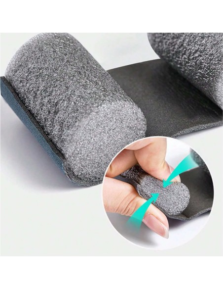 BAJO PUERTA DOBLE ROLLO AISLANTE 97CM - GRIS