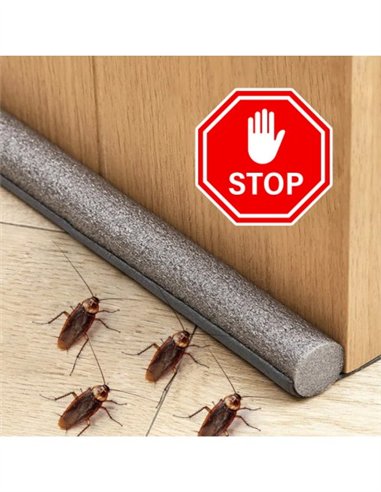 BAJO PUERTA DOBLE ROLLO AISLANTE 97CM - GRIS